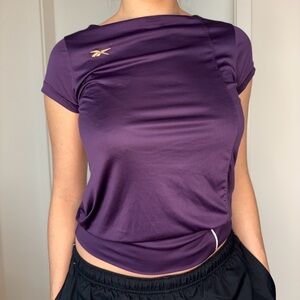Reebok y2k Purple Workout Top
